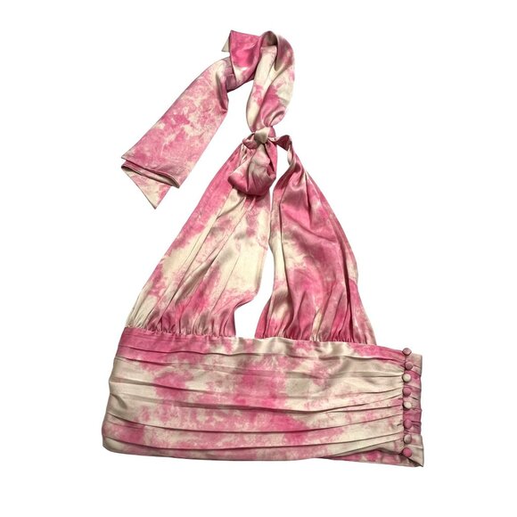 Privacy Please Venice Top in Pink Tie Dye - Picture 1 of 5